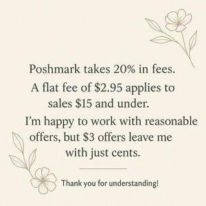 Kind Reminder About Offers + Fees